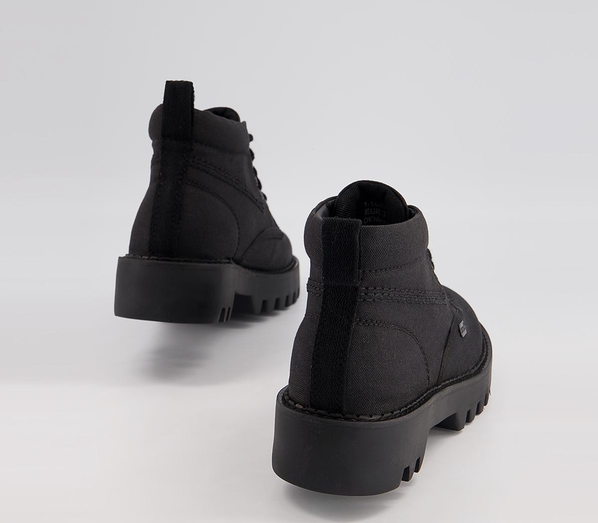 Kickers Kizziie Hi Text Boots Kickers Kizziie Hi Text Boots Black