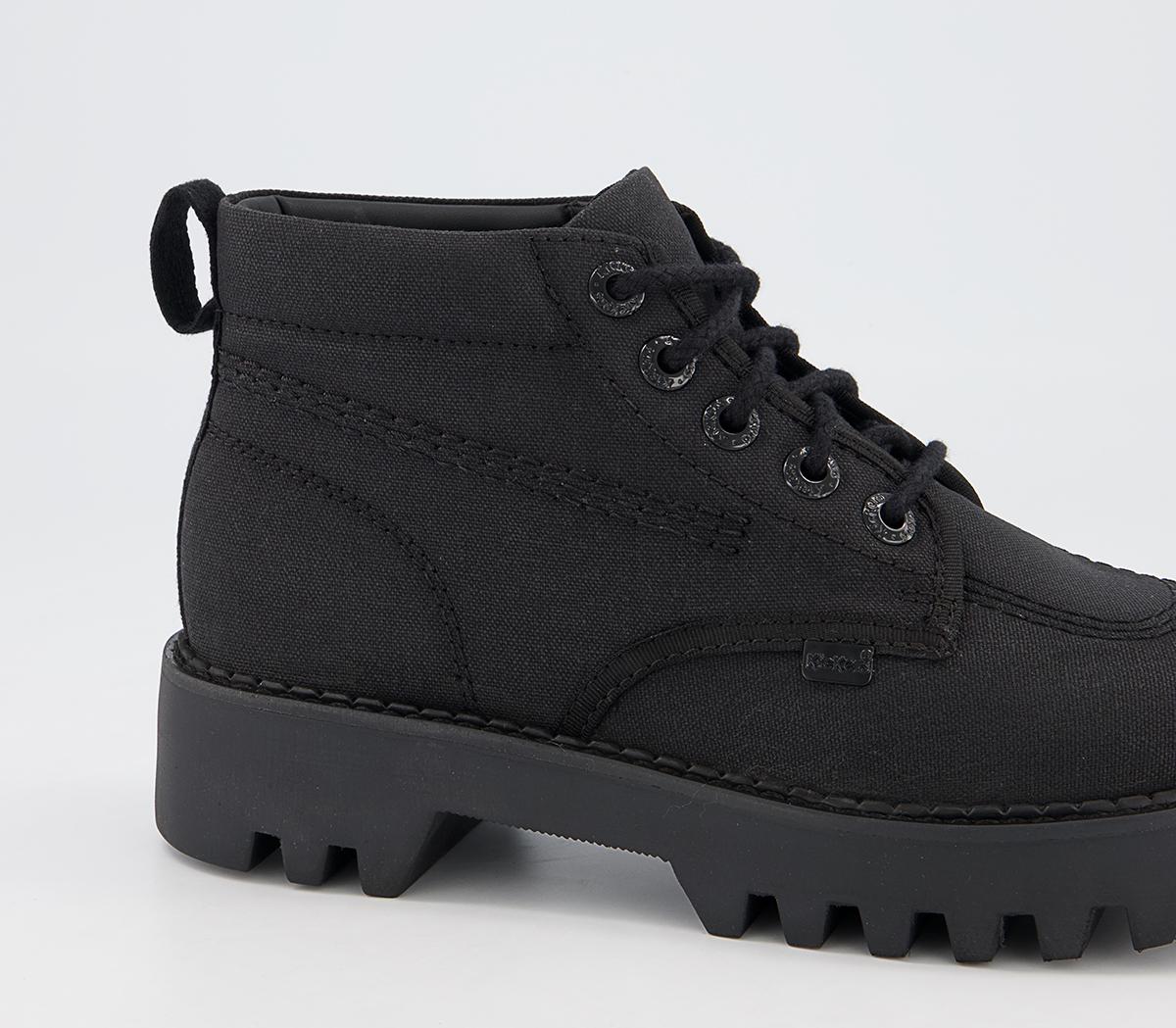 Kickers Kizziie Hi Text Boots Kickers Kizziie Hi Text Boots Black