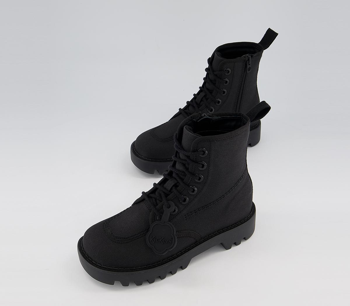 Kickers Kizziie Higher Text Boots Kickers Kizziie Higher Text Boots Black