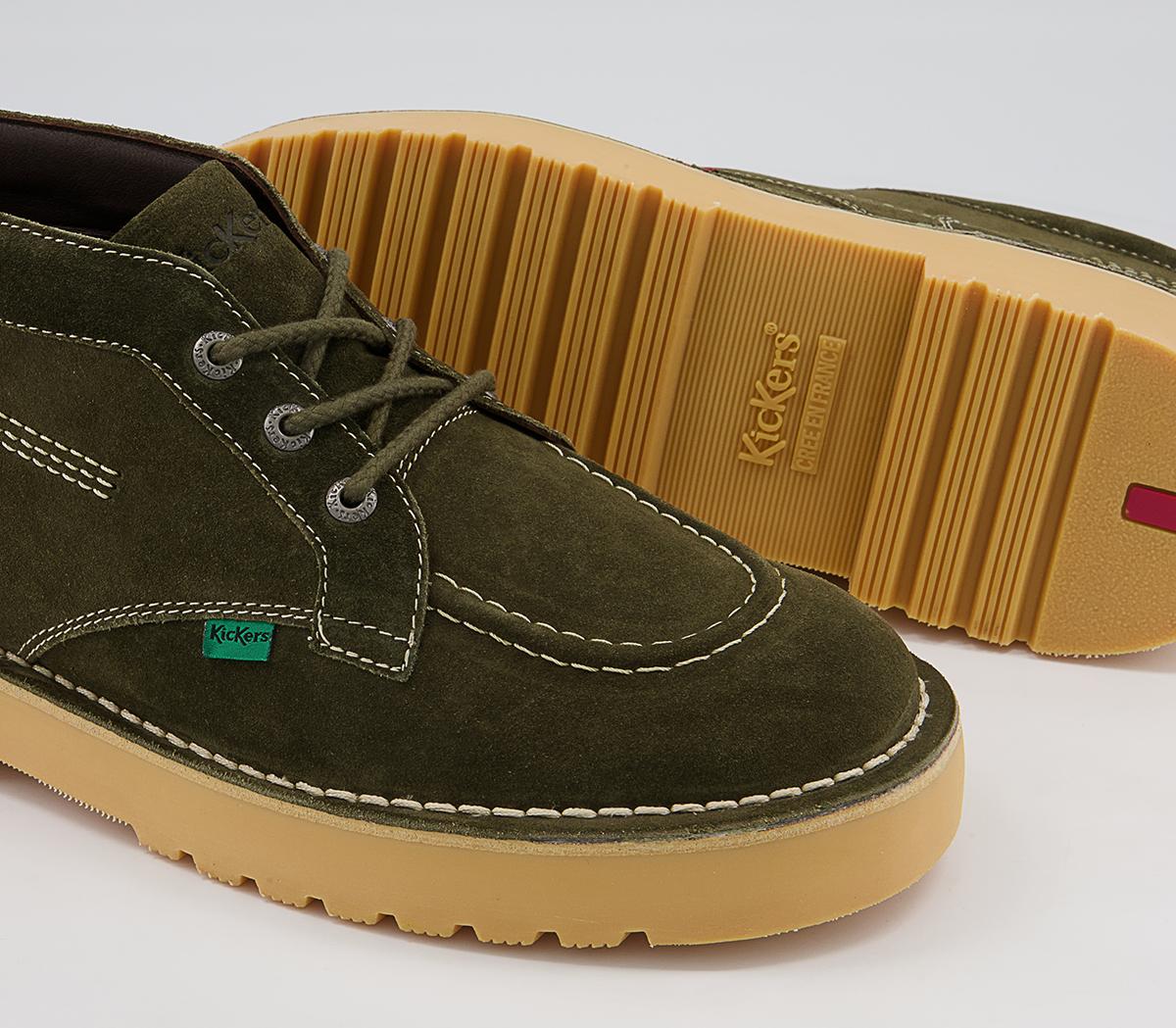 Kickers Daltrey Chuck Boots Green Men’s Boots