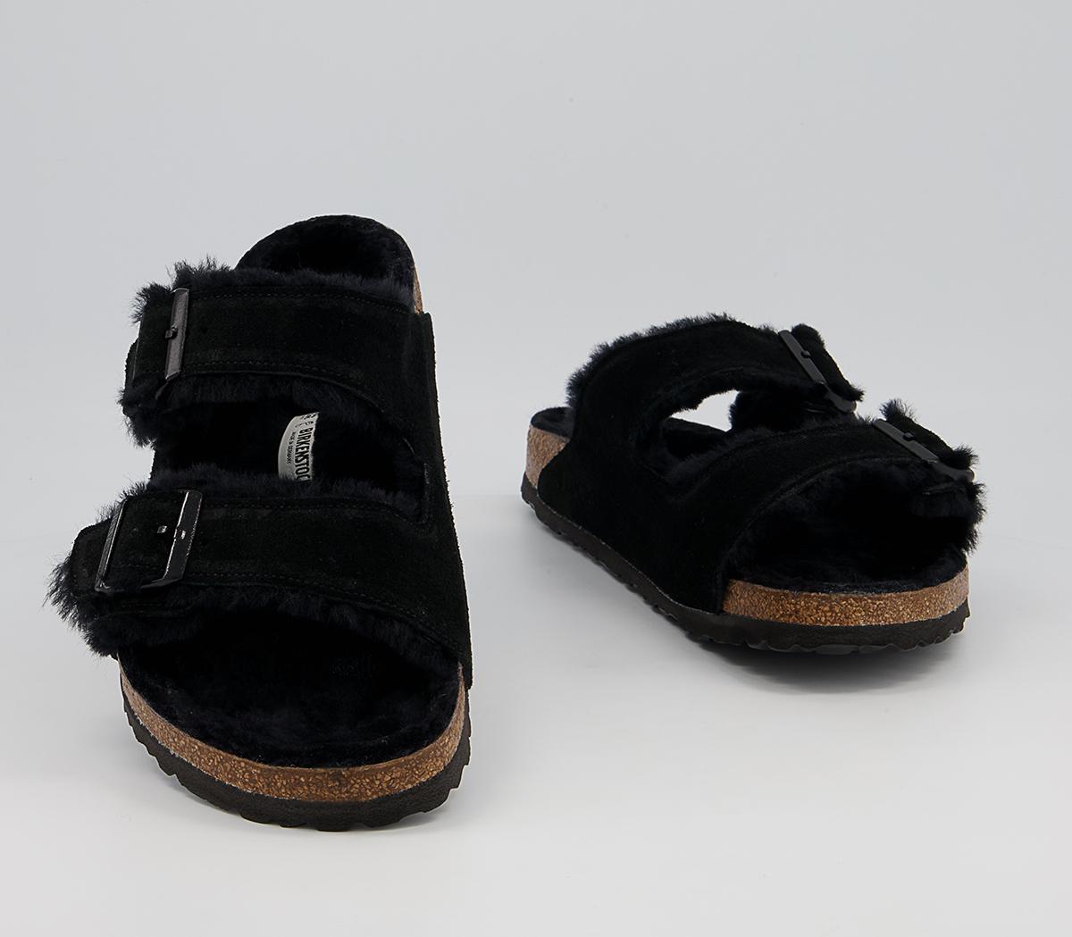 BIRKENSTOCK Arizona Shearling Sandals M BIRKENSTOCK Arizona Shearling Sandals M Black