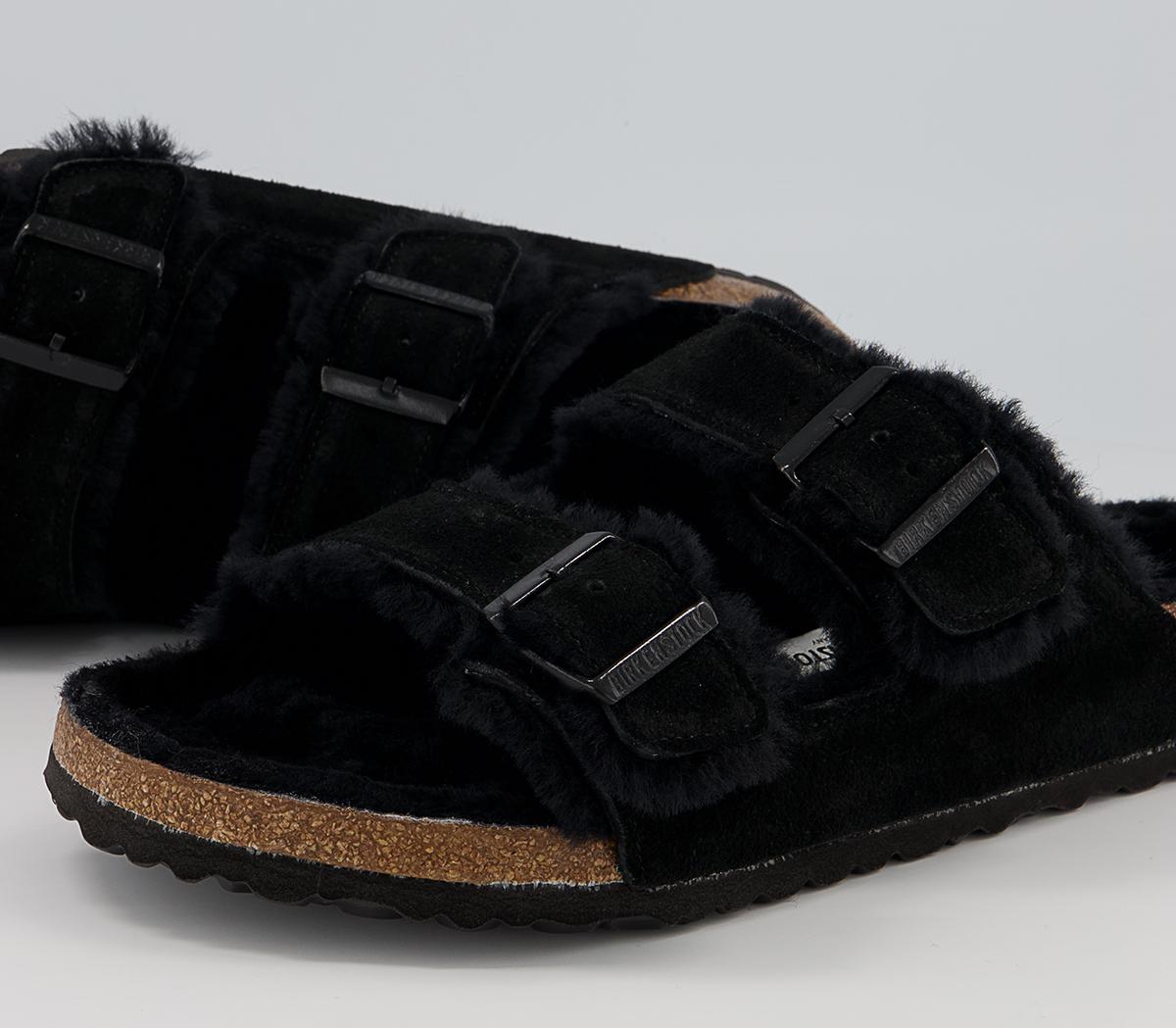 BIRKENSTOCK Arizona Shearling Sandals M BIRKENSTOCK Arizona Shearling Sandals M Black