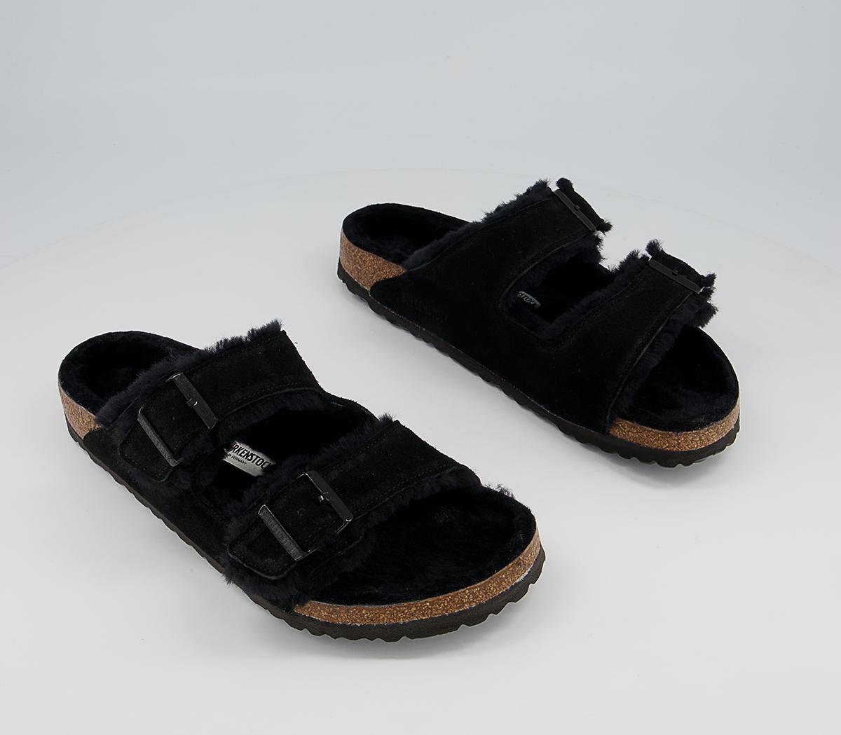 BIRKENSTOCK Arizona Shearling Sandals M BIRKENSTOCK Arizona Shearling Sandals M Black