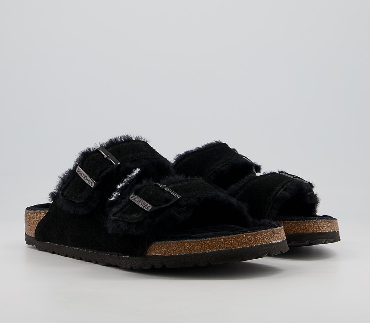 BIRKENSTOCK Arizona Shearling Sandals M BIRKENSTOCK Arizona Shearling Sandals M Black