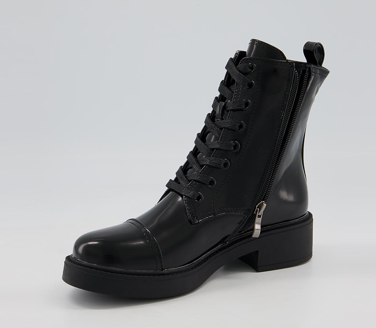 Raid Caryn Lace Up Boots Raid Caryn Lace Up Boots Black