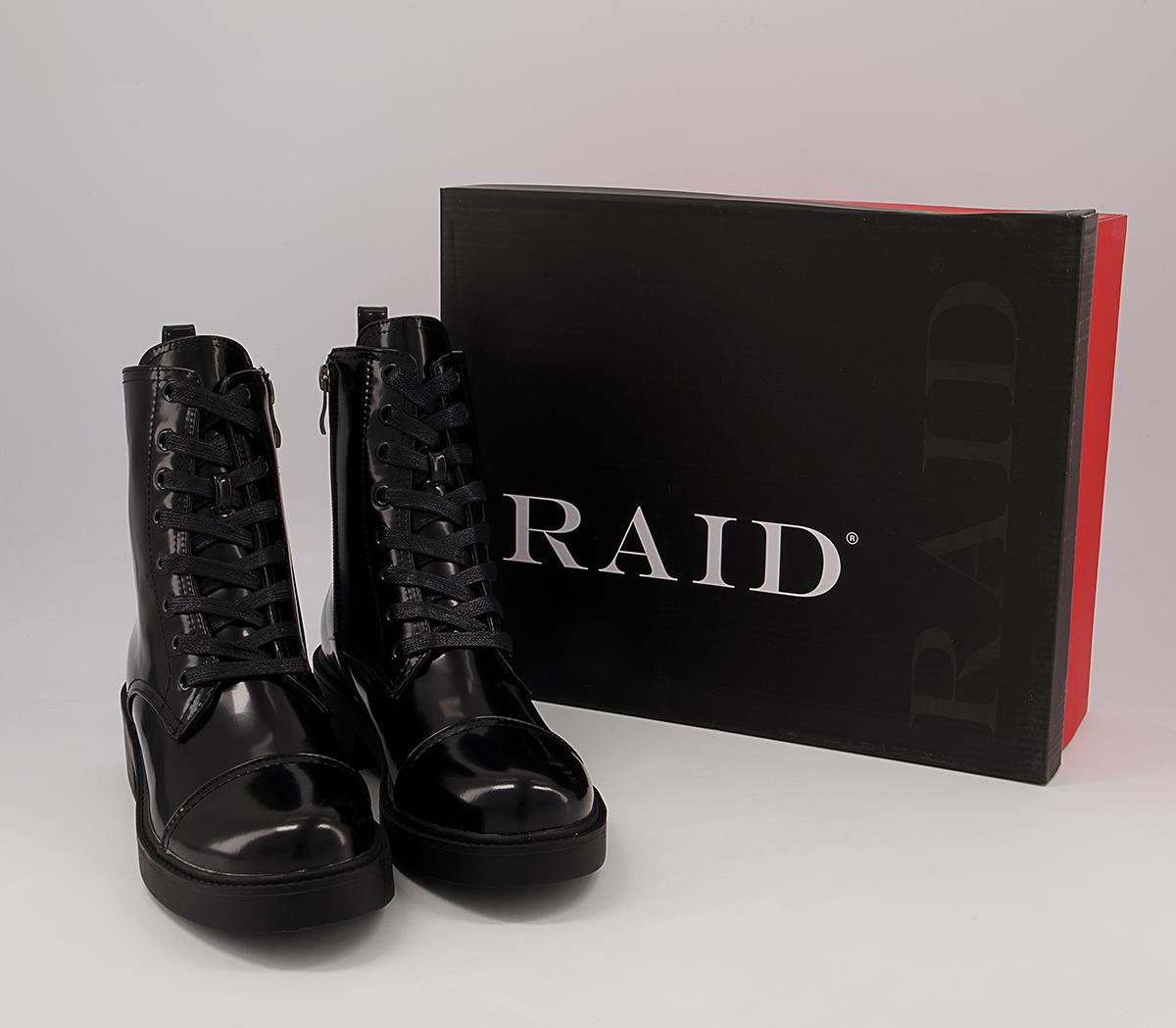 Raid Caryn Lace Up Boots Raid Caryn Lace Up Boots Black