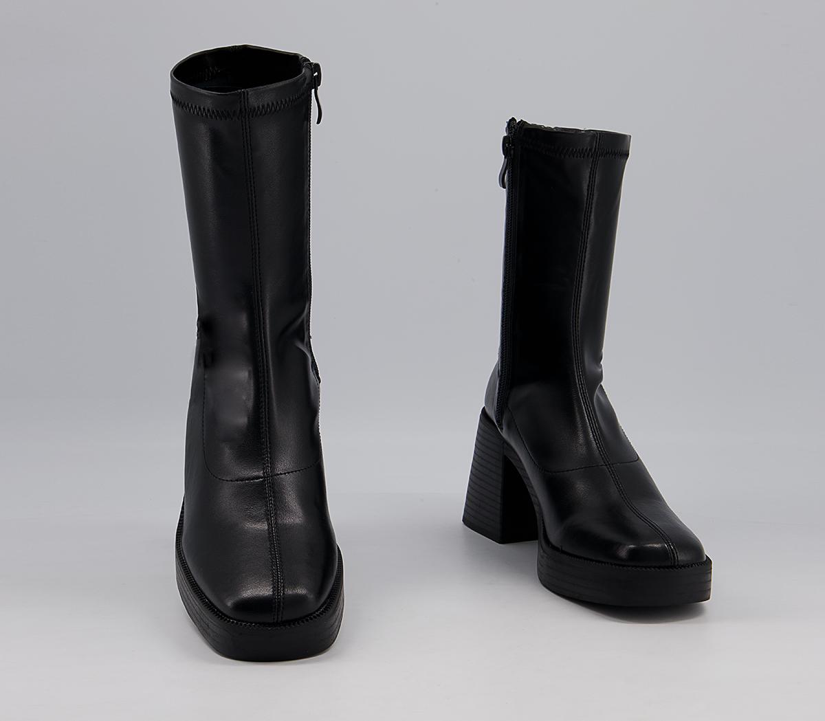 Raid Rubinaa Heeled Boots Black - Women's Ankle Boots