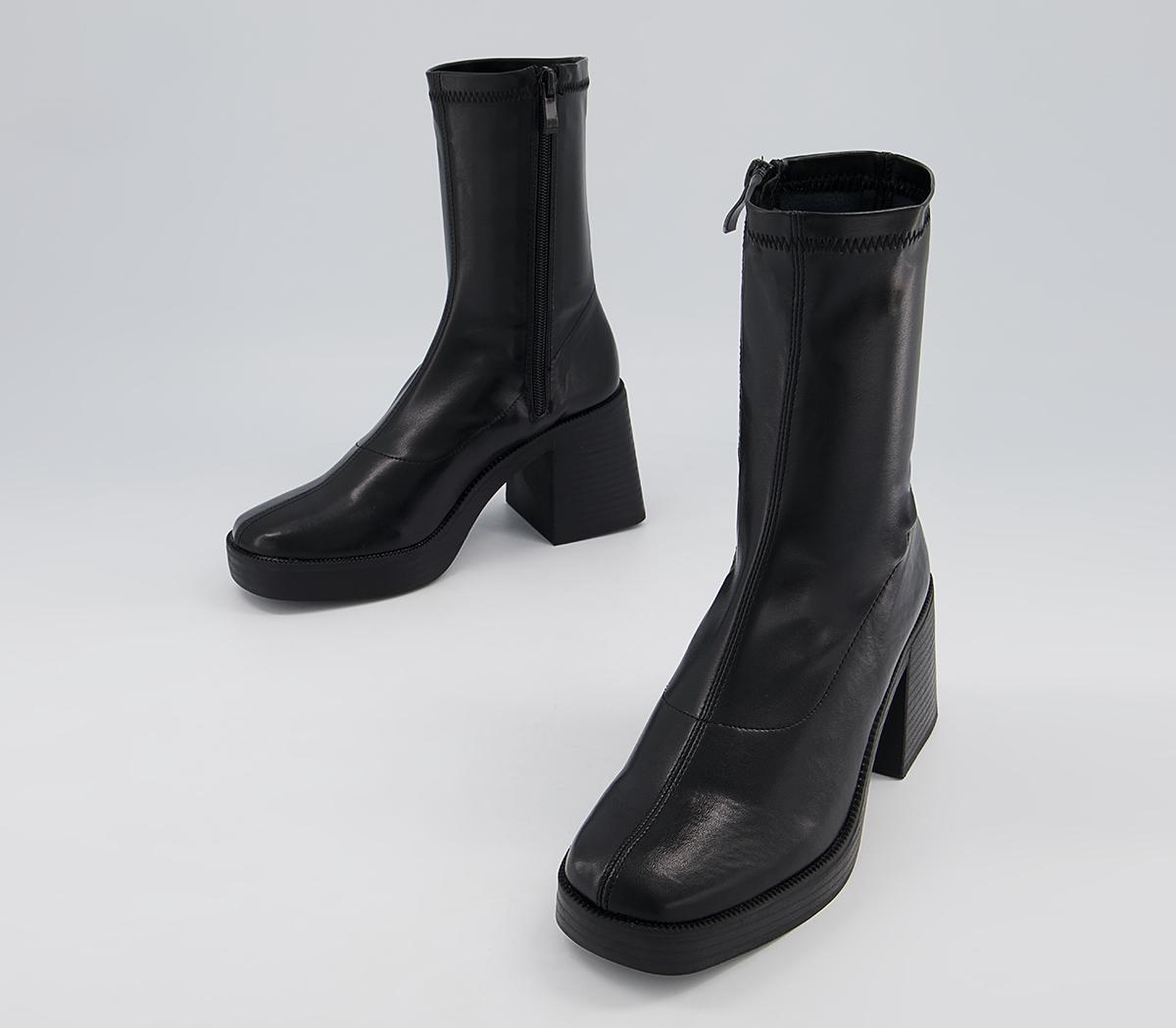 Raid Rubinaa Heeled Boots Black - Women's Ankle Boots