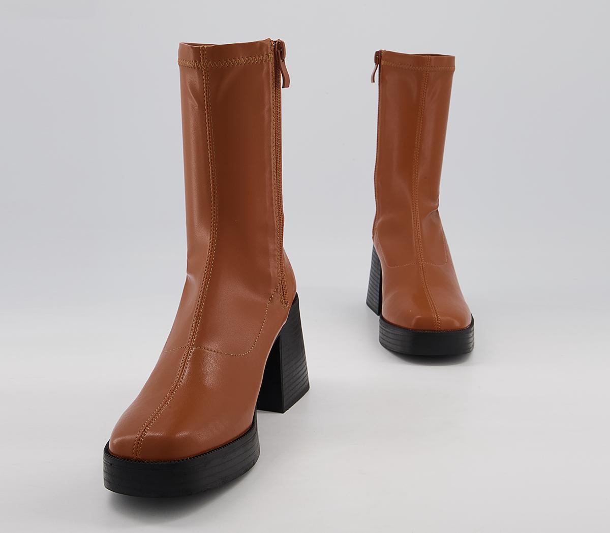 Raid Rubinaa Heeled Boots Raid Rubinaa Heeled Boots Tan