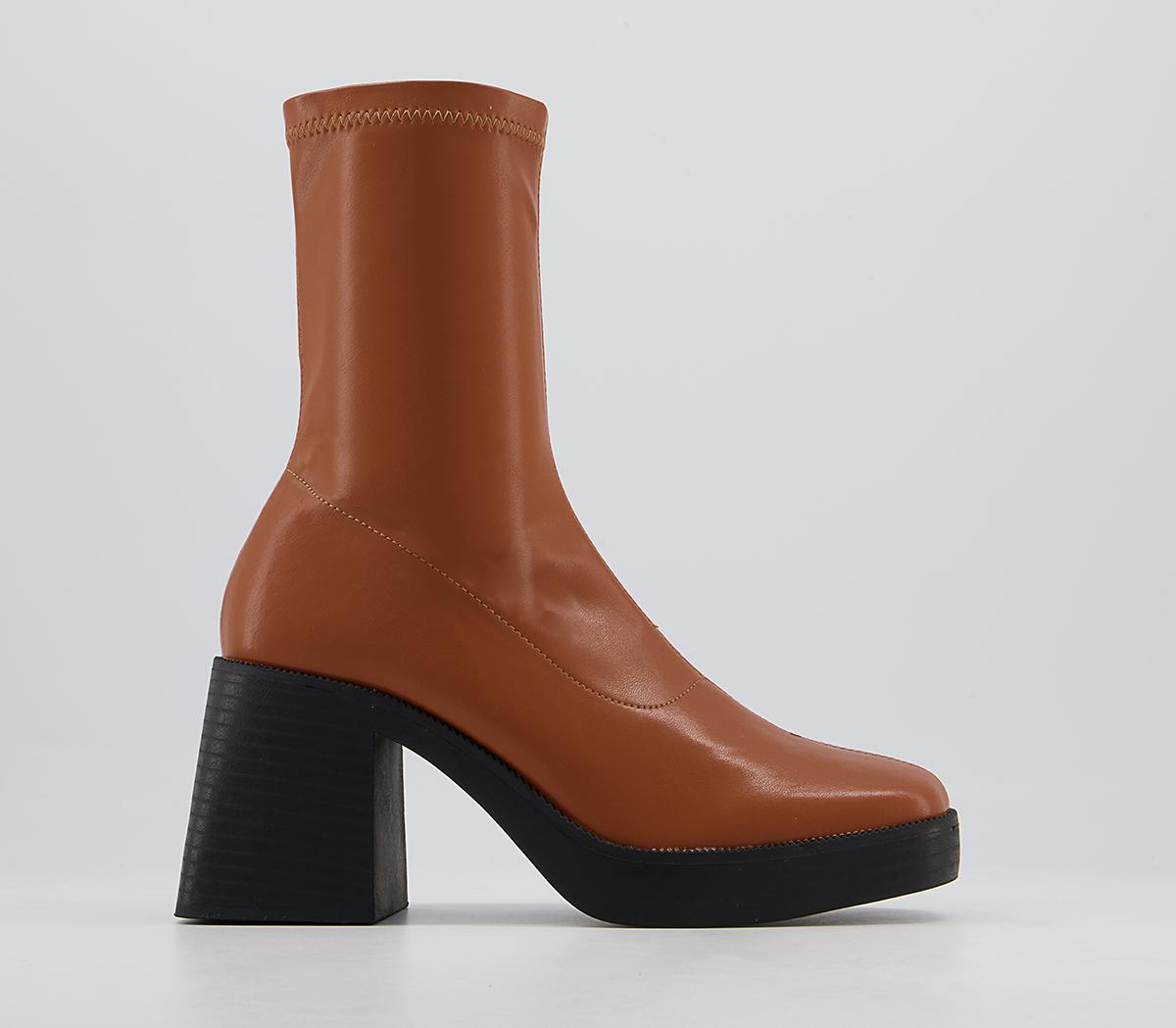 Raid Rubinaa Heeled Boots Raid Rubinaa Heeled Boots Tan