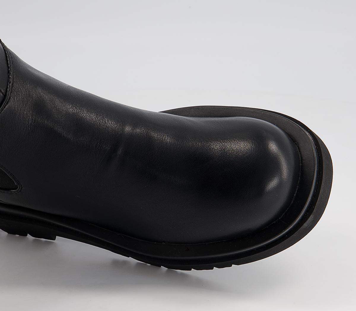 Raid Drellah Tall Chelsea Boots Black - Knee High Boots