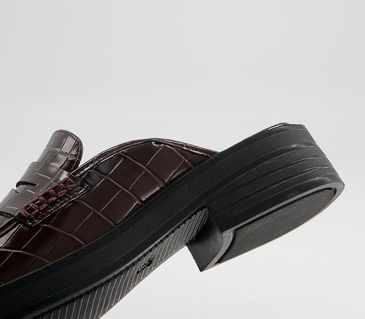 Office Formed Loafer Mules Office Formed Loafer Mules Chocolate Croc