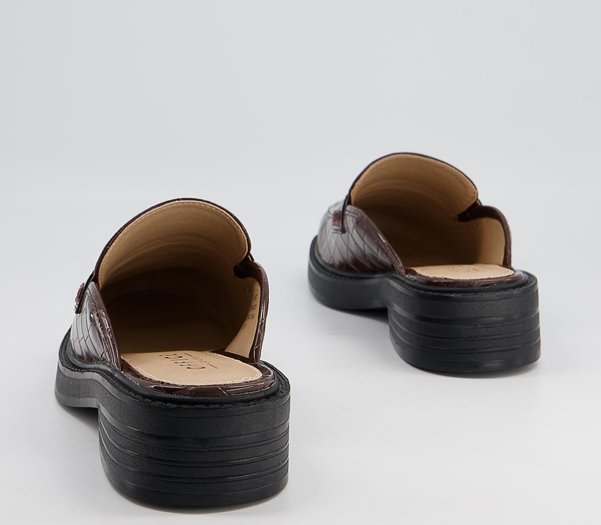Office Formed Loafer Mules Office Formed Loafer Mules Chocolate Croc