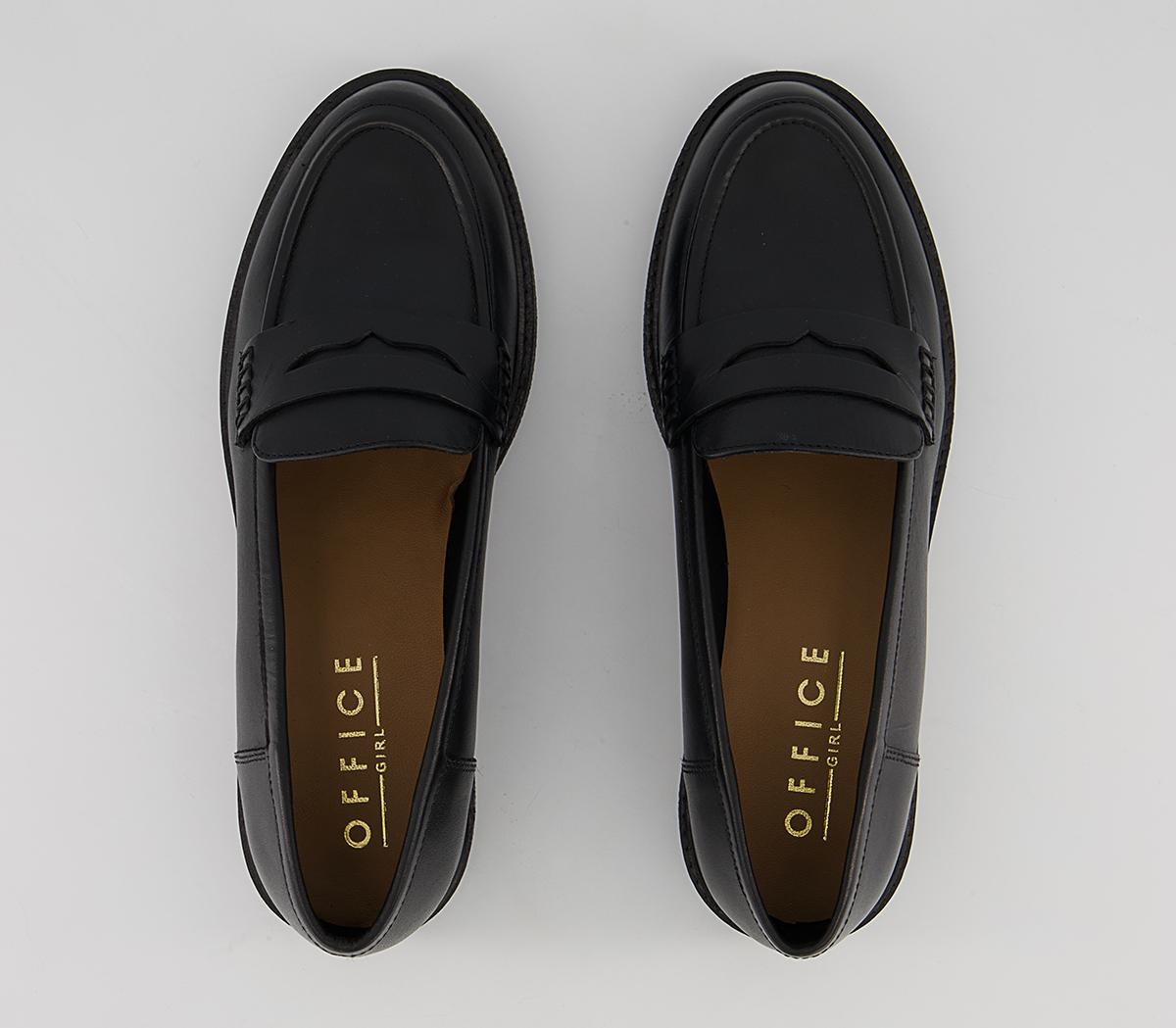 Office Filter Smooth Sole Loafers Office Filter Smooth Sole Loafers Black Leather