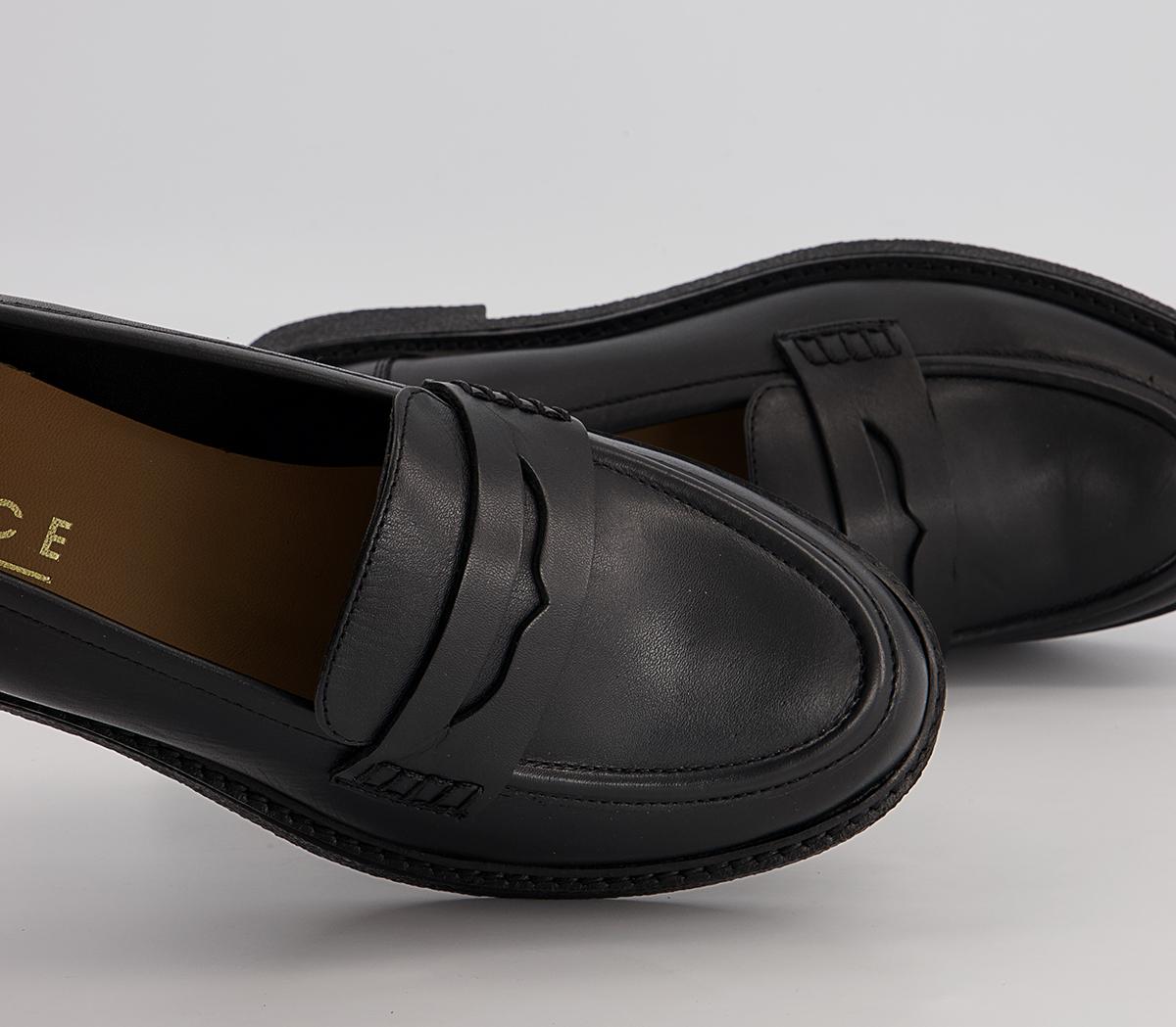 Office Filter Smooth Sole Loafers Office Filter Smooth Sole Loafers Black Leather
