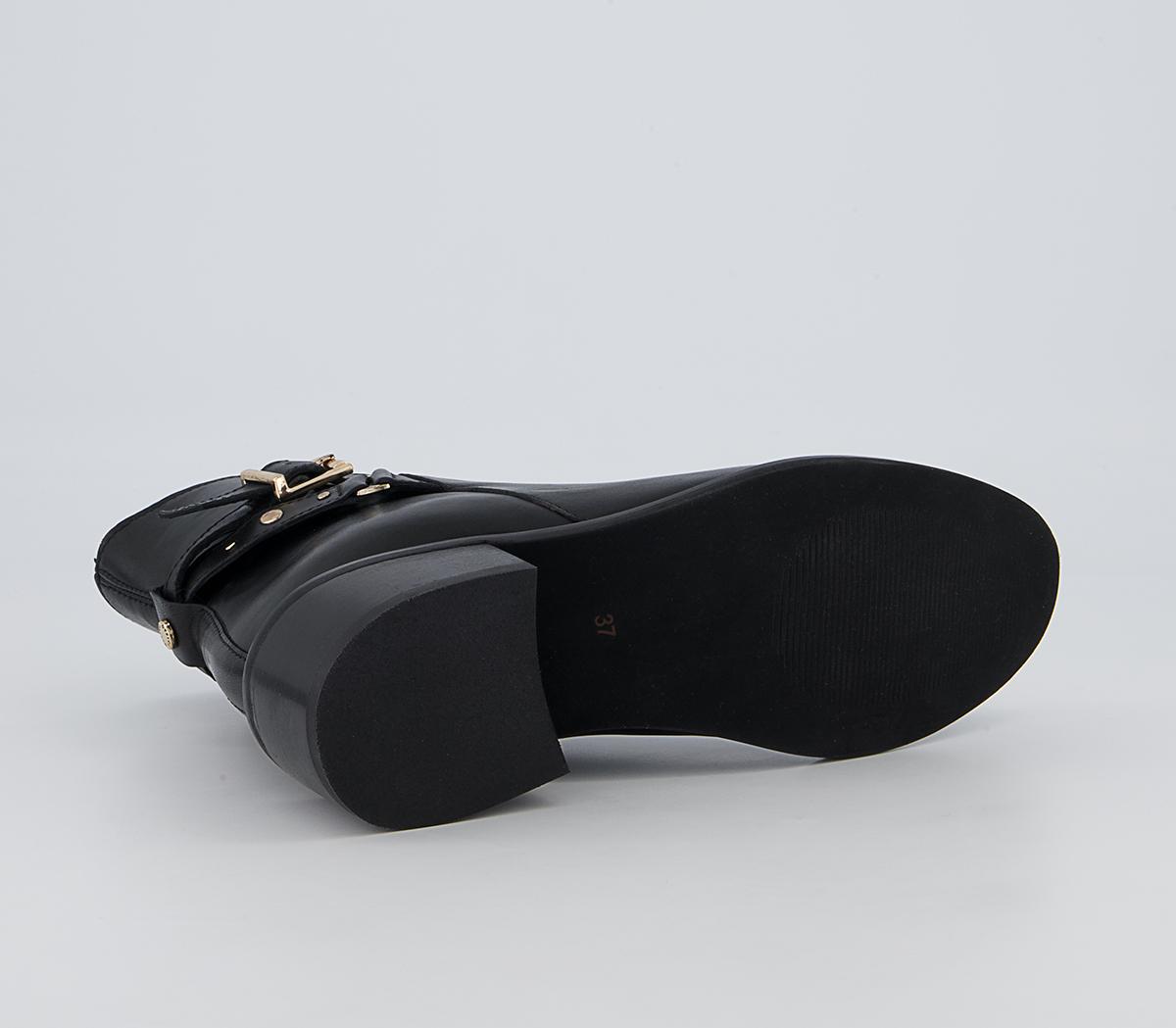 Office Abberley Studded Jodpur ZIp-Up Ankle Boots Office Abberley Studded Jodpur ZIp-Up Ankle Boots Black Leather