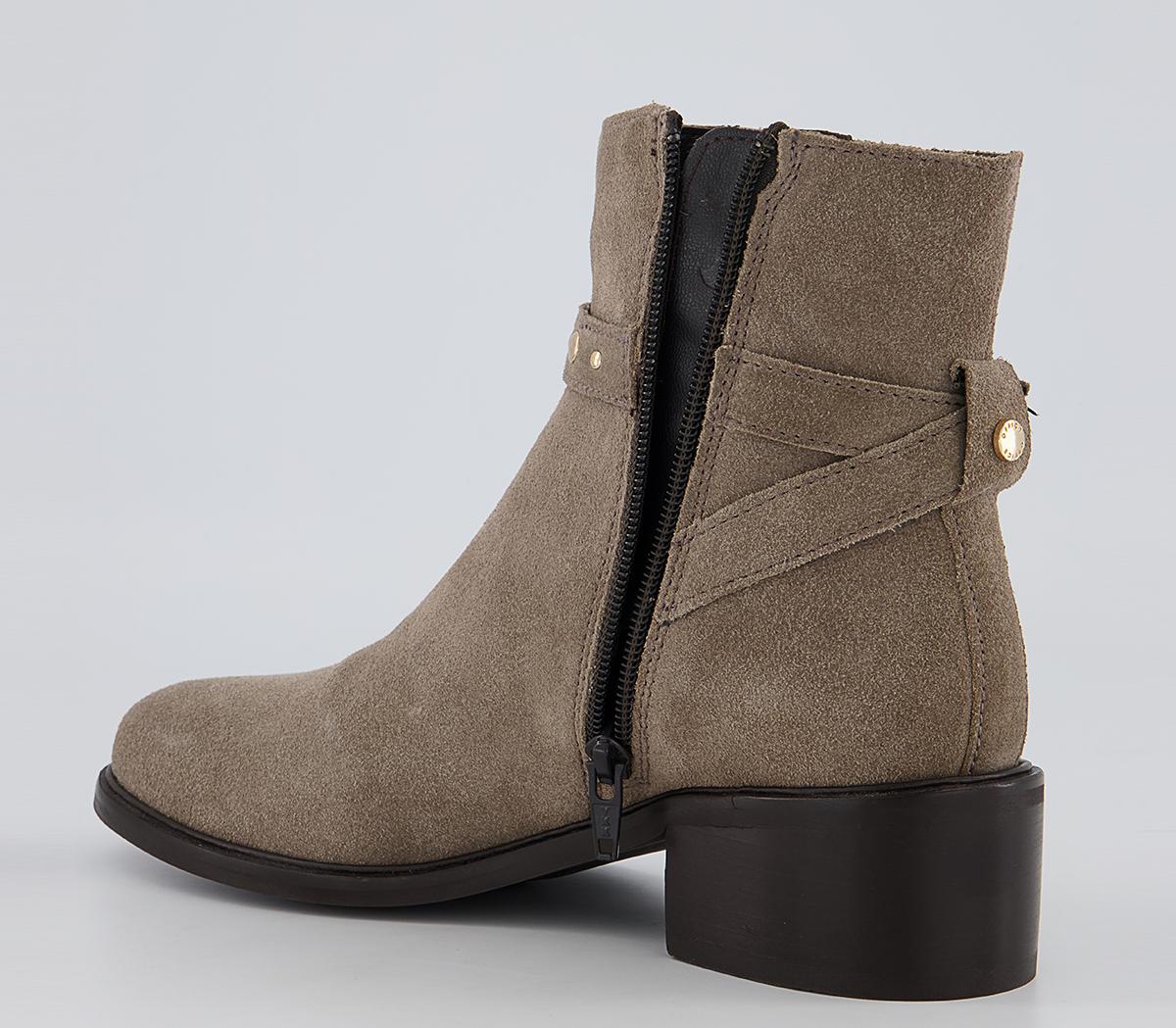 Office Abberley Studded Jodpur Block Heeled Ankle Boots Office Abberley Studded Jodpur Block Heeled Ankle Boots Taupe Suede