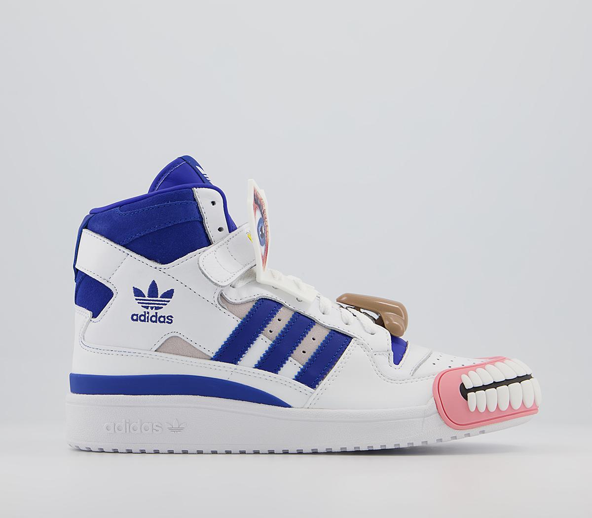 adidas ConsortiumKf Forum Hi Humanchives Trainers adidas ConsortiumKf Forum Hi Humanchives TrainersWhite Bold Blue Yellow