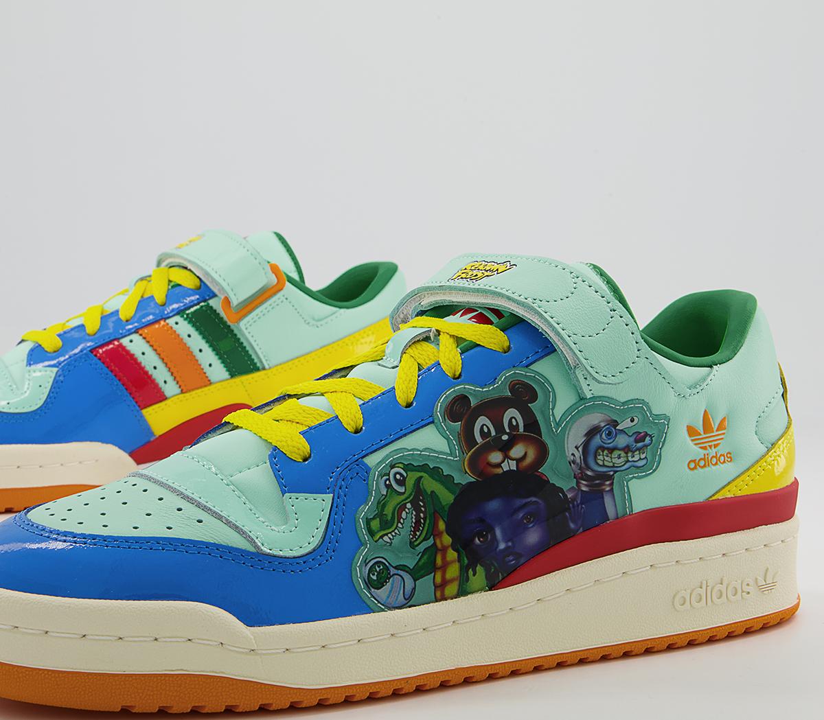 adidas Consortium Kf Forum Lo Benchmate Trainers adidas Consortium Kf Forum Lo Benchmate Trainers Clear Mint Multi