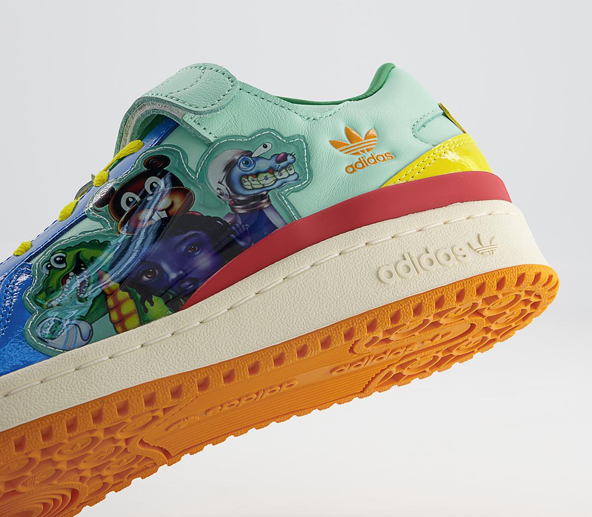 adidas Consortium Kf Forum Lo Benchmate Trainers adidas Consortium Kf Forum Lo Benchmate Trainers Clear Mint Multi