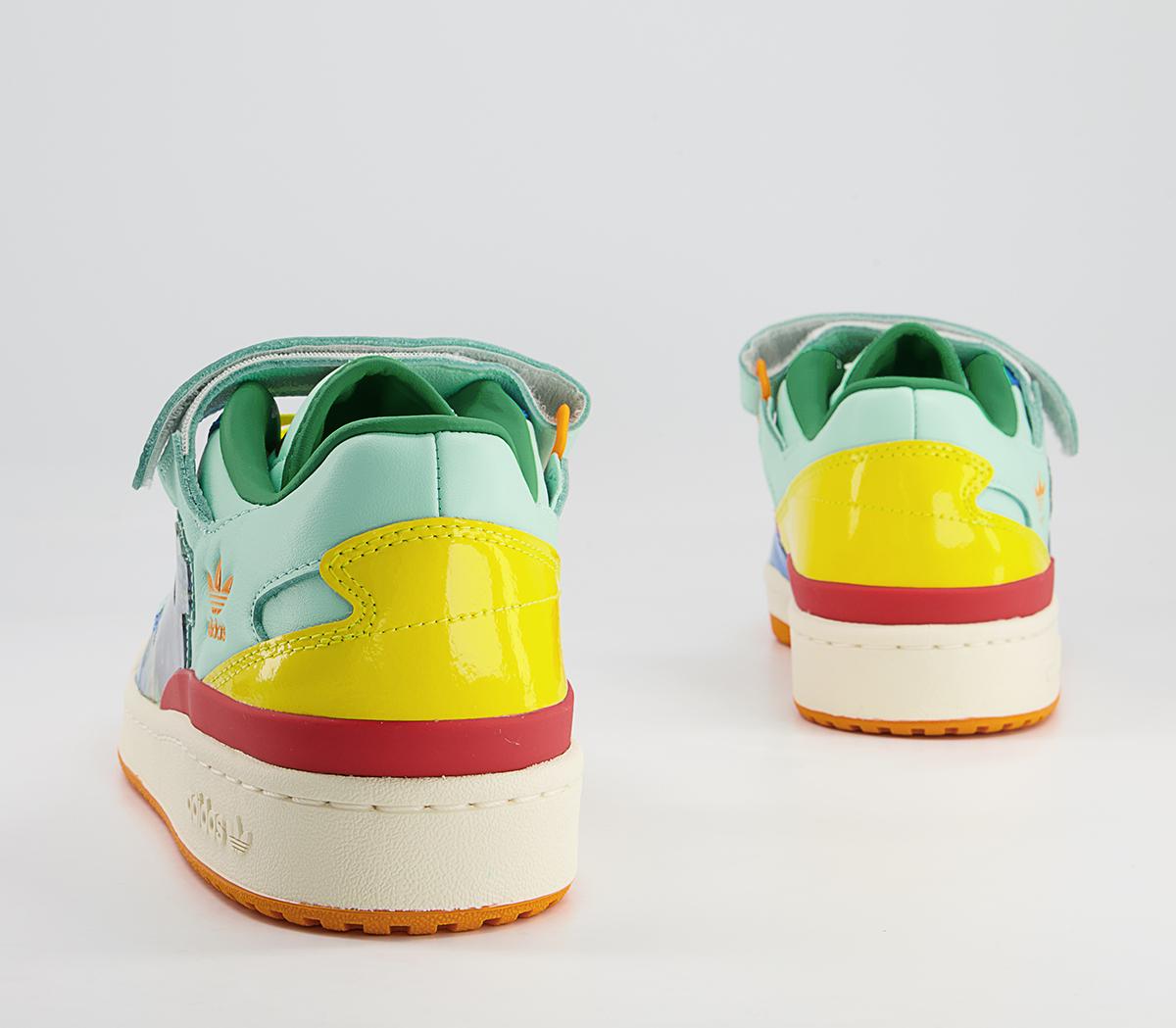 adidas Consortium Kf Forum Lo Benchmate Trainers adidas Consortium Kf Forum Lo Benchmate Trainers Clear Mint Multi