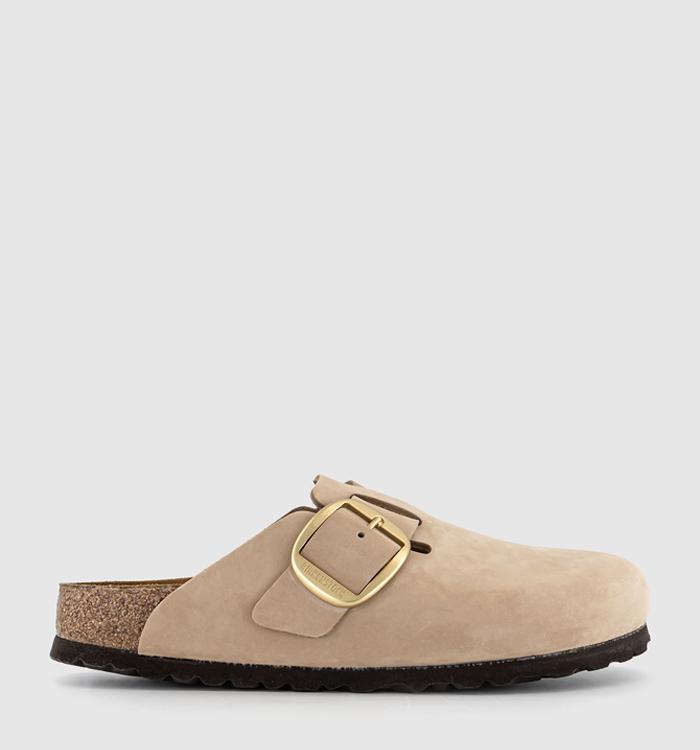 BIRKENSTOCK Boston Big Buckle Clogs Sandcastle