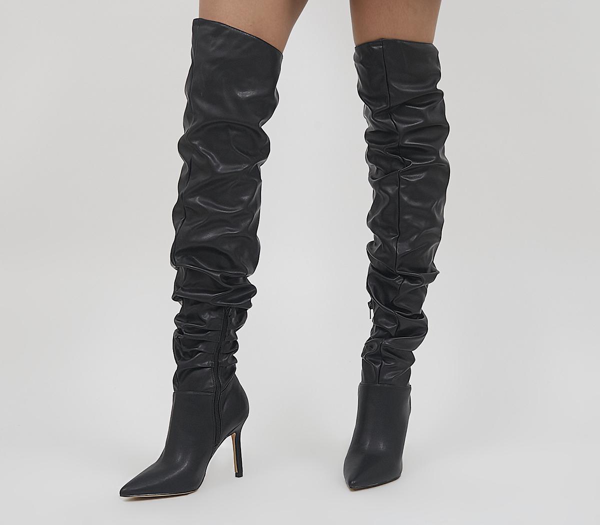 Over the knee ruched 2024 boots