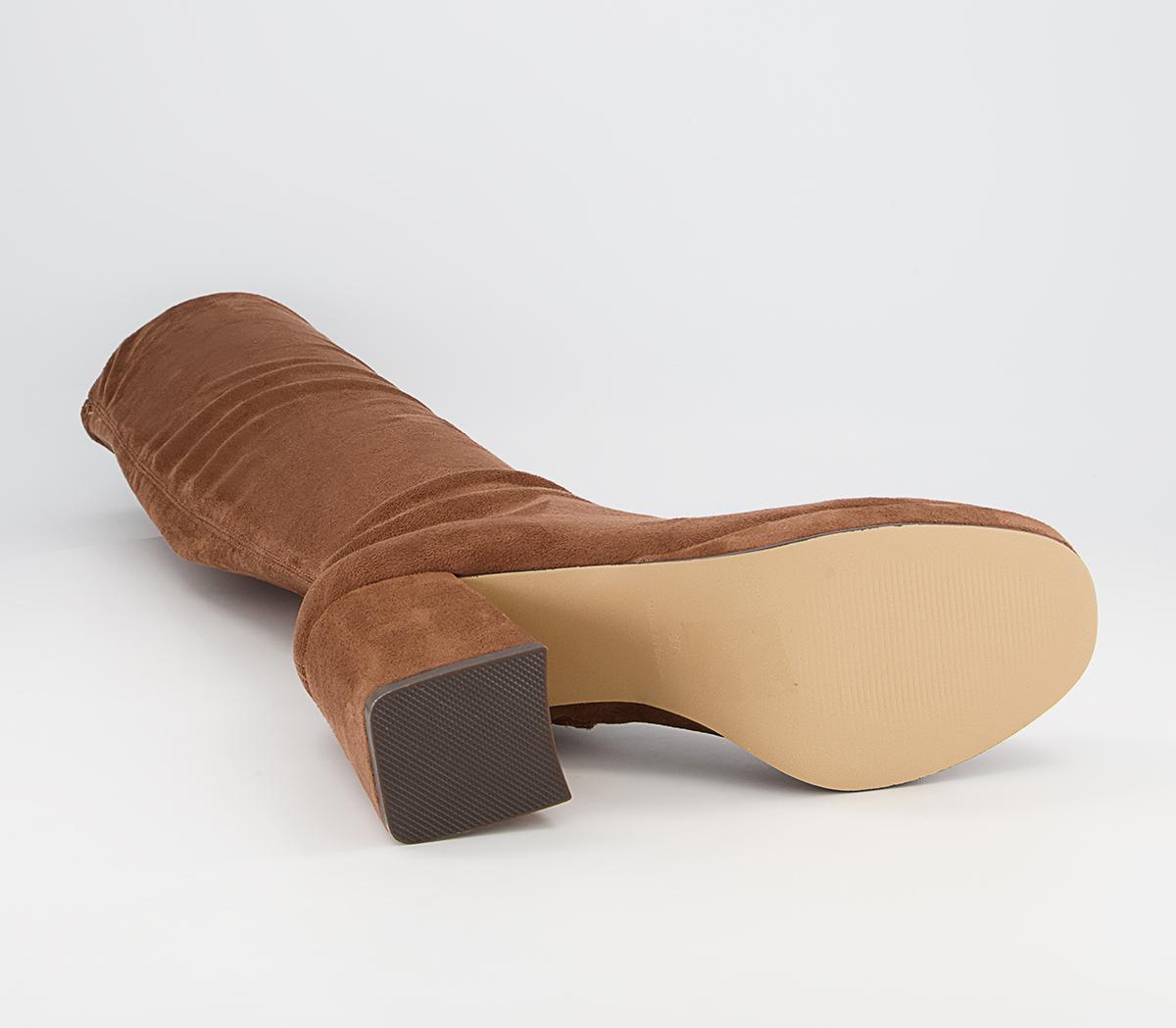 Office Kabul Micro Sock Boots Office Kabul Micro Sock Boots Walnut