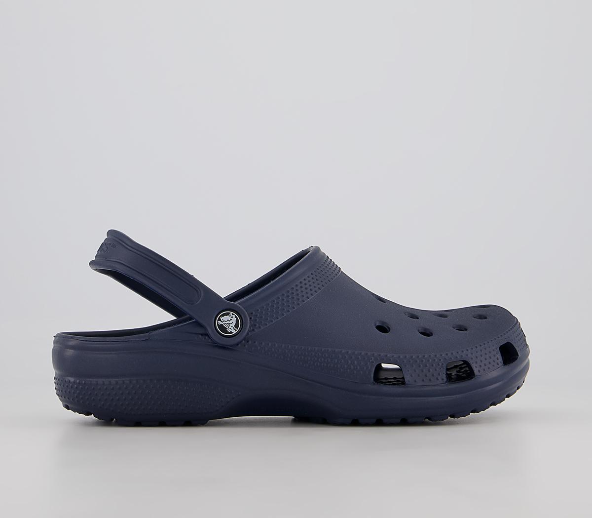 navy blue mens crocs