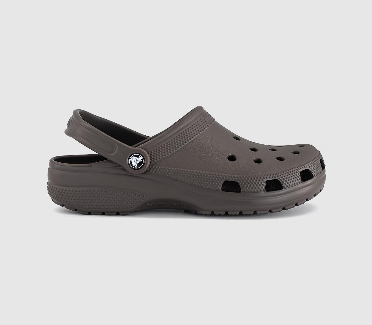 Crocs Classic Clogs Espresso  Brown in Men's Size 6, Office Shoes