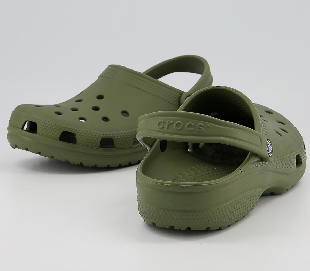 Crocs Classic Clogs M Army Green - Men's Casual Shoes