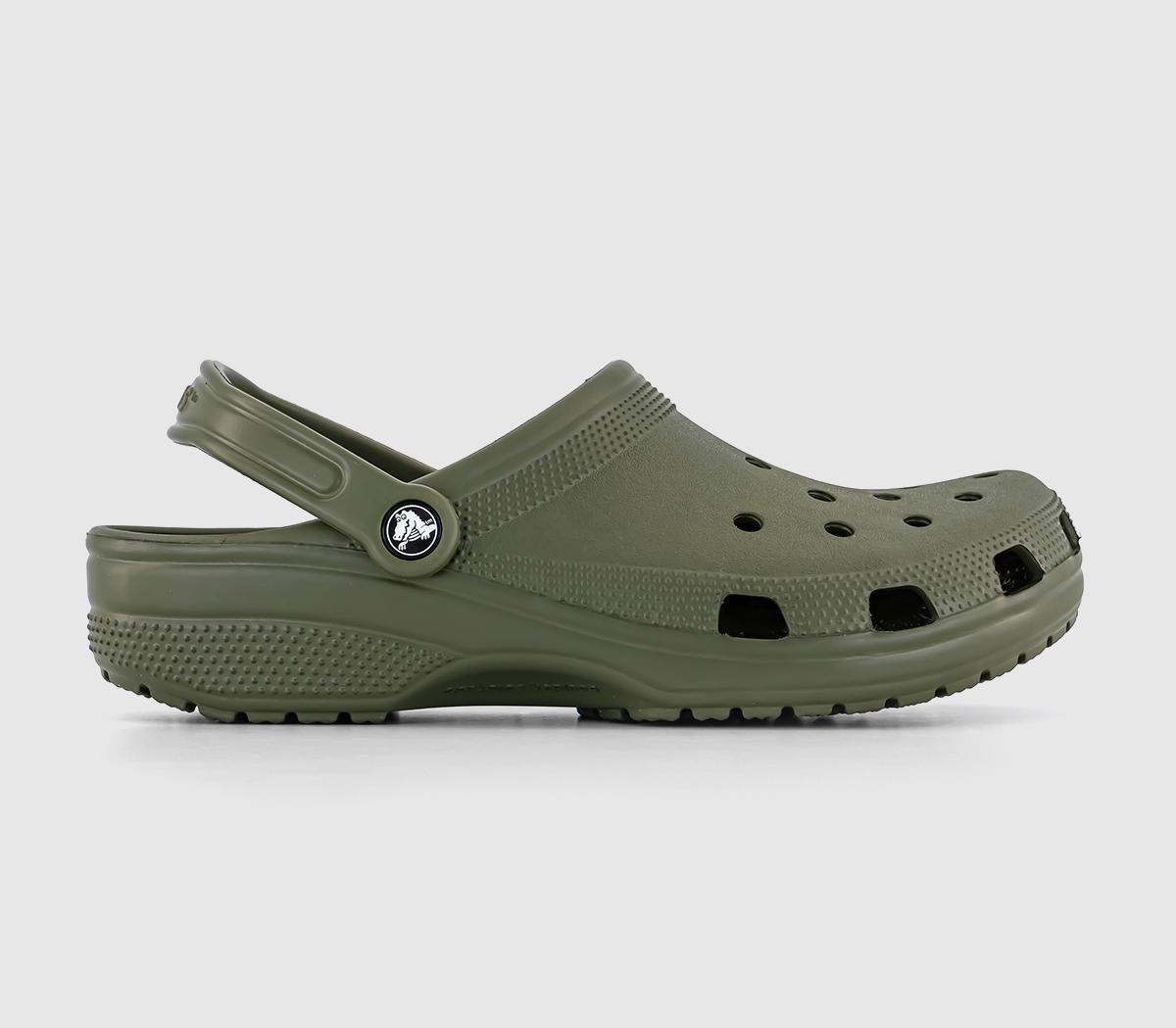 Crocs Classic Clogs M Army Green - Men's Casual Shoes