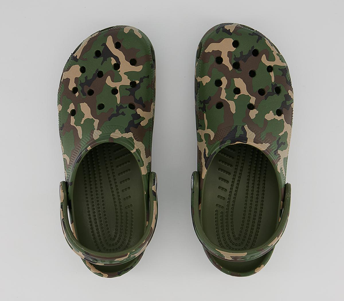 Crocs Classic Clogs Crocs Classic Clogs Army Green Camo