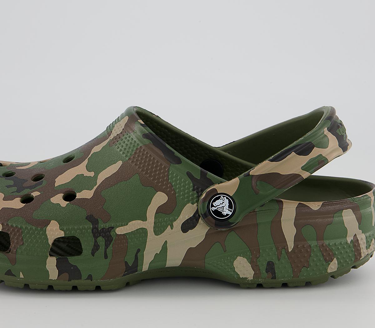 Crocs Classic Clogs Crocs Classic Clogs Army Green Camo