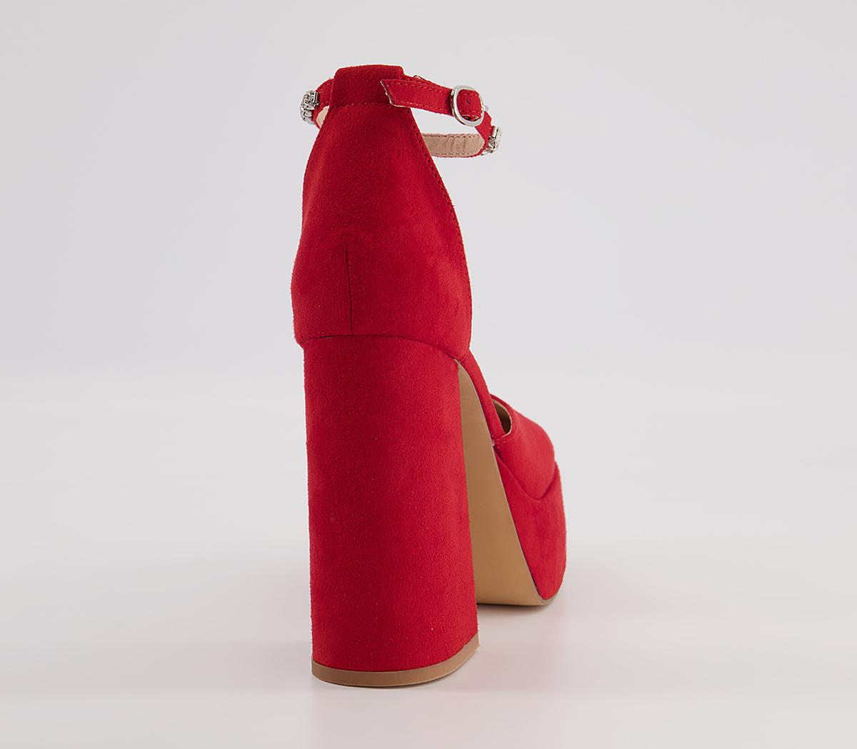 Office Hastings Platform Court Block High Heels Office Hastings Platform Court Block High Heels Red