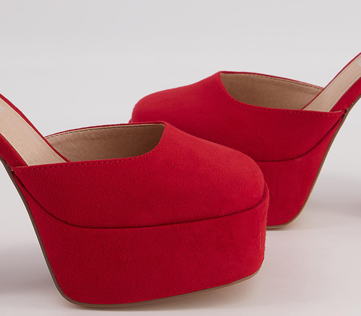 Office Hastings Platform Court Block High Heels Office Hastings Platform Court Block High Heels Red