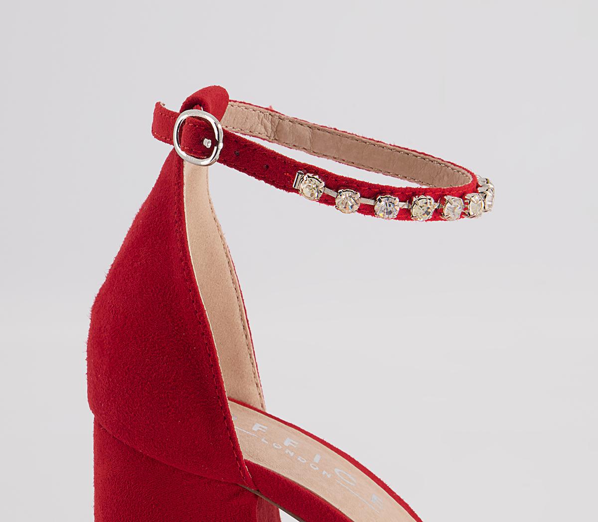 Office Hastings Platform Court Block High Heels Office Hastings Platform Court Block High Heels Red