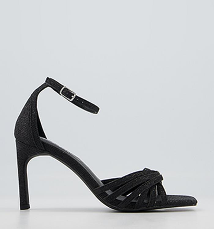 Office Mackie Two Part Heeled Sandals Black