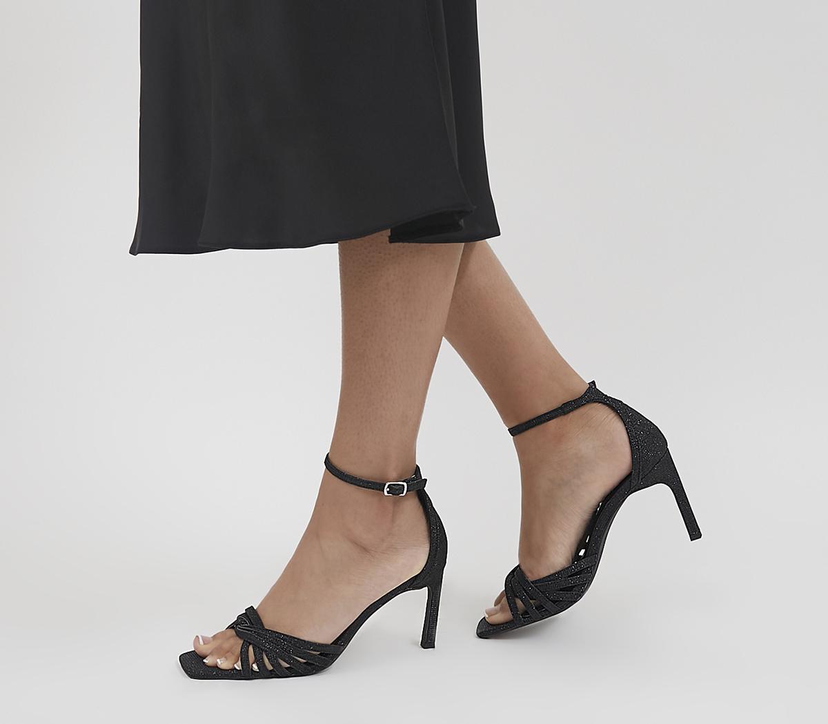 Black best sale mid heels