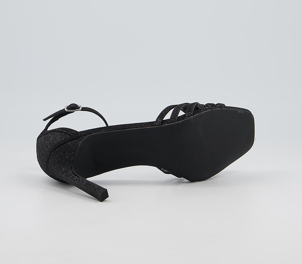 Office Mackie Two Part Heeled Sandals Office Mackie Two Part Heeled Sandals Black