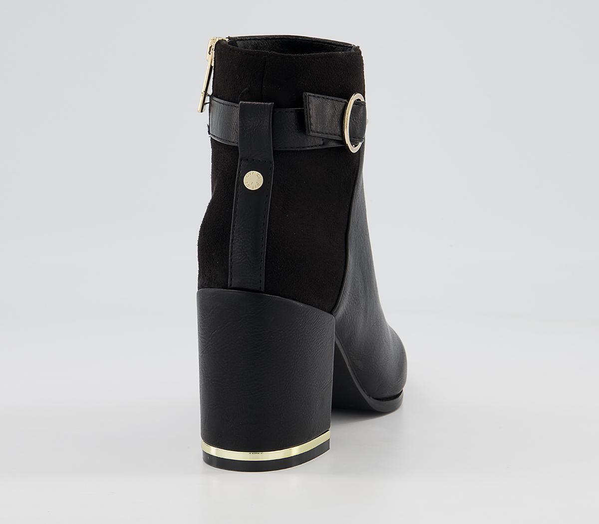 Office Armenia Block Heel Hardware Ankle Boots Office Armenia Block Heel Hardware Ankle Boots Black