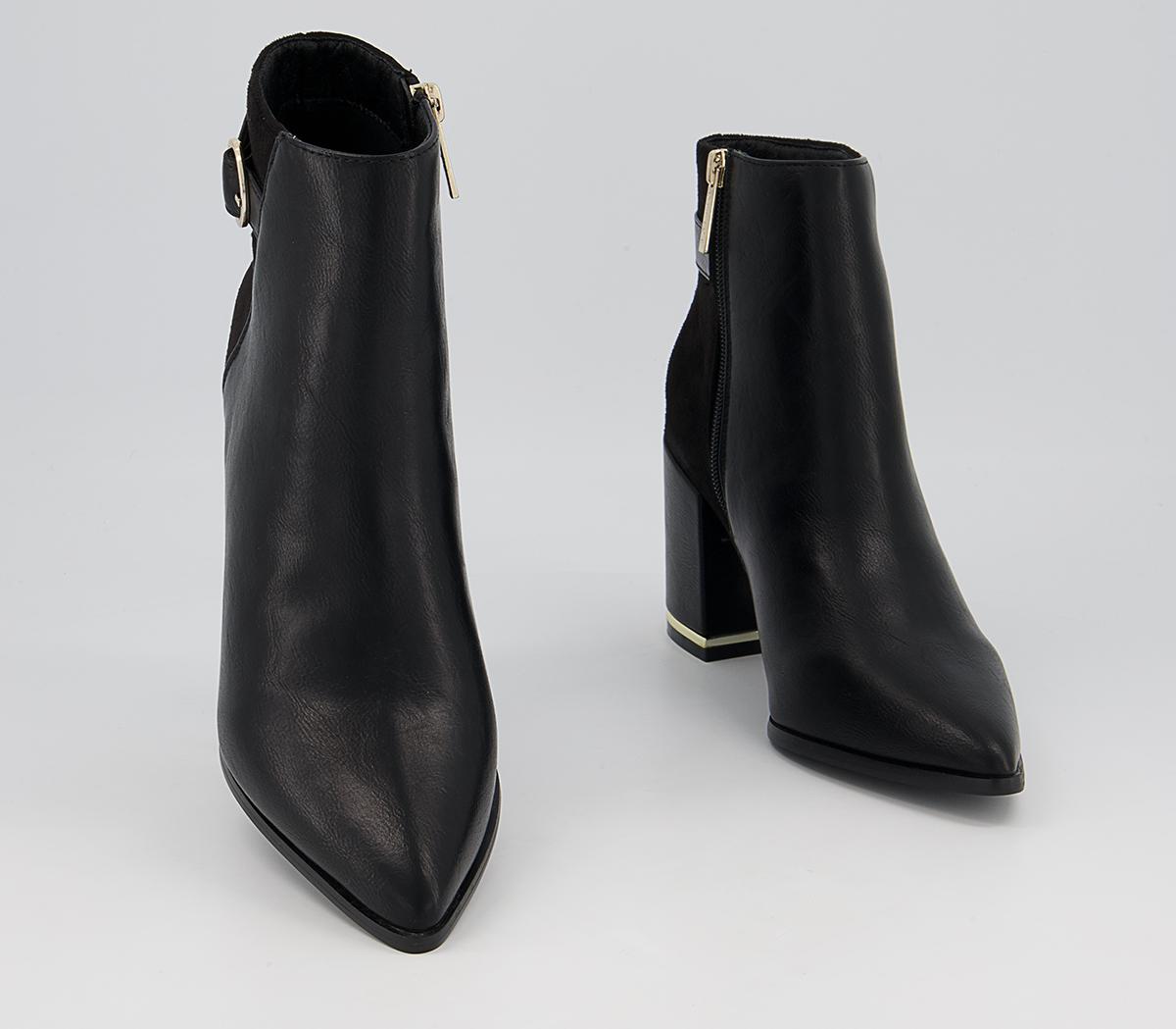 Office Armenia Block Heel Hardware Ankle Boots Office Armenia Block Heel Hardware Ankle Boots Black