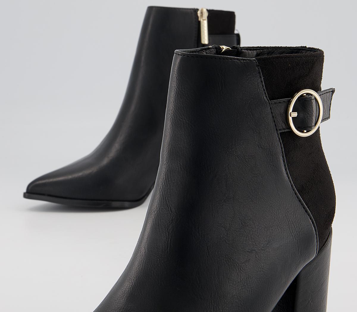 Office Armenia Block Heel Hardware Ankle Boots Office Armenia Block Heel Hardware Ankle Boots Black