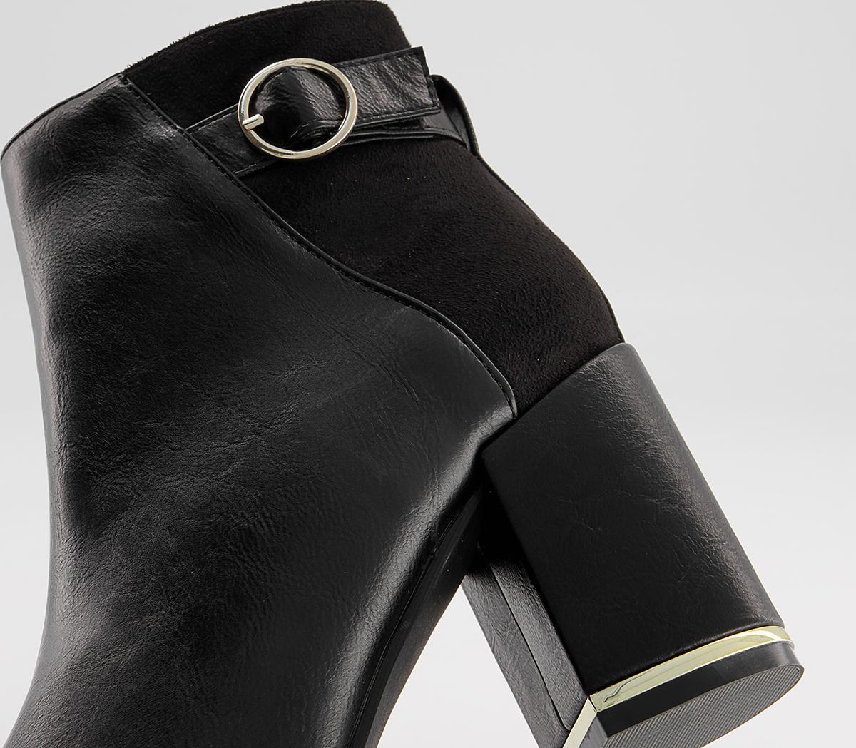 Office Armenia Block Heel Hardware Ankle Boots Office Armenia Block Heel Hardware Ankle Boots Black