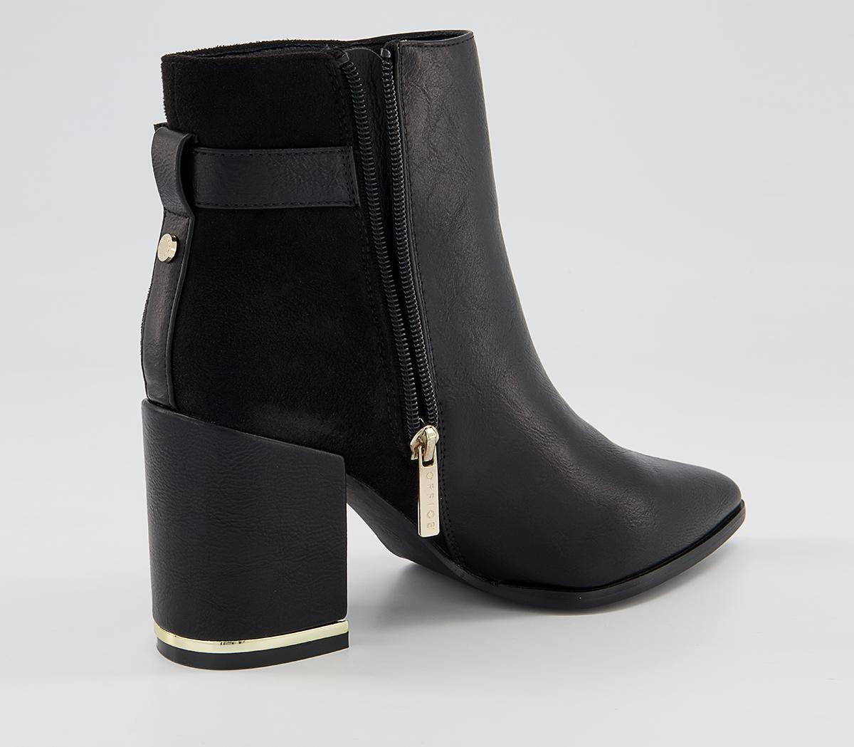 Office Armenia Block Heel Hardware Ankle Boots Office Armenia Block Heel Hardware Ankle Boots Black