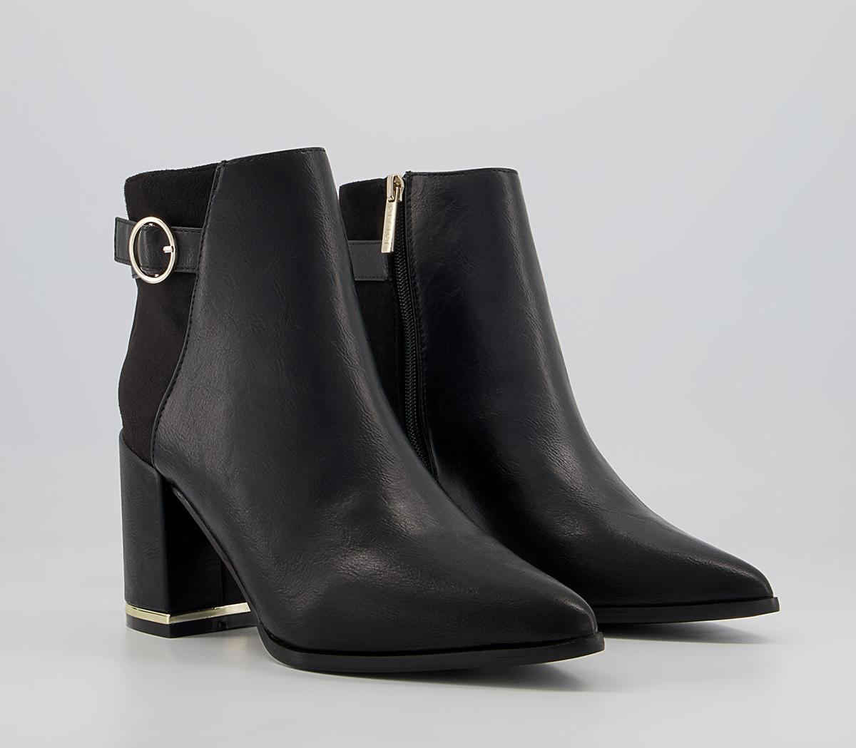 Office Armenia Block Heel Hardware Ankle Boots Office Armenia Block Heel Hardware Ankle Boots Black