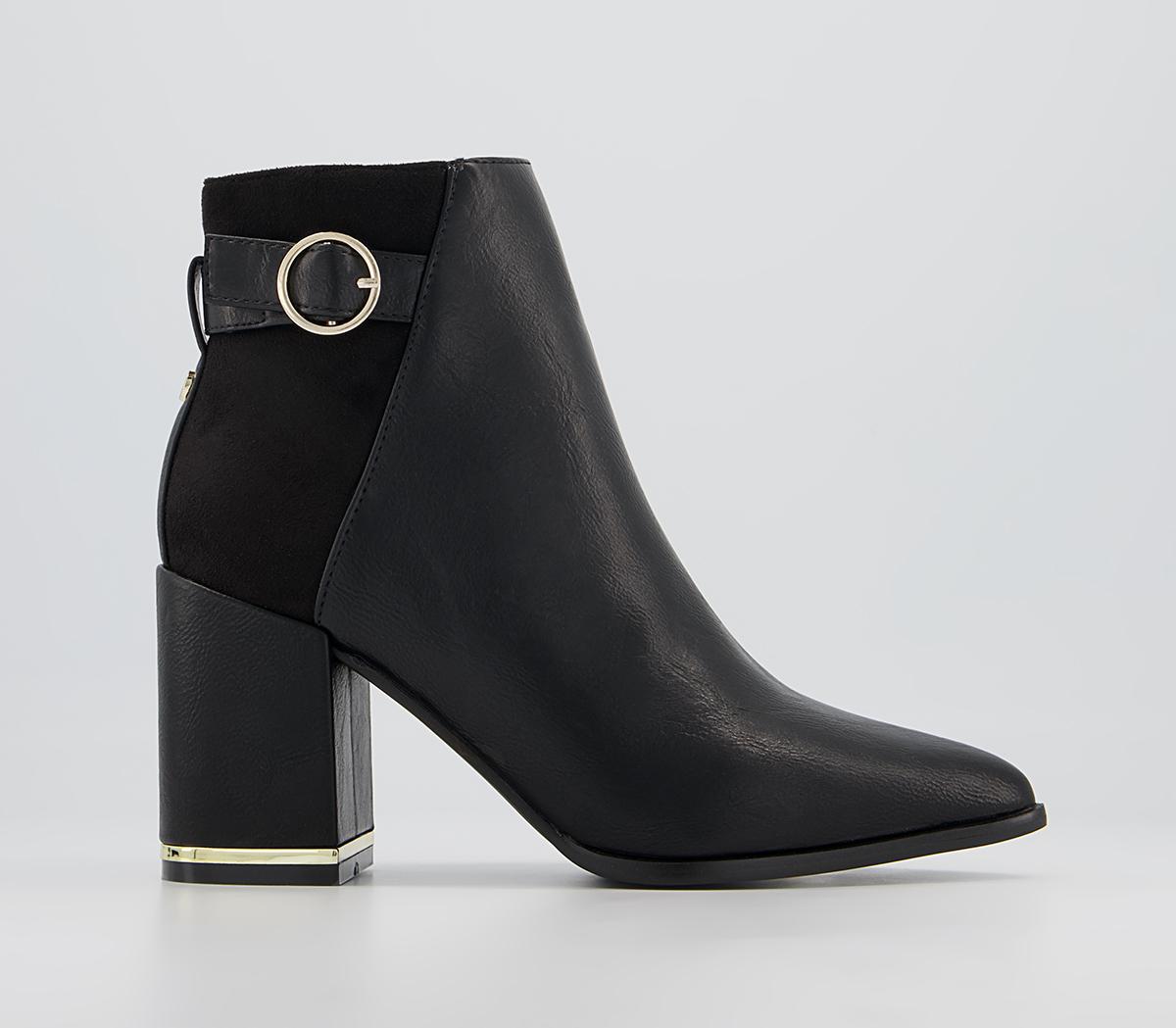 Office Armenia Block Heel Hardware Ankle Boots Office Armenia Block Heel Hardware Ankle Boots Black