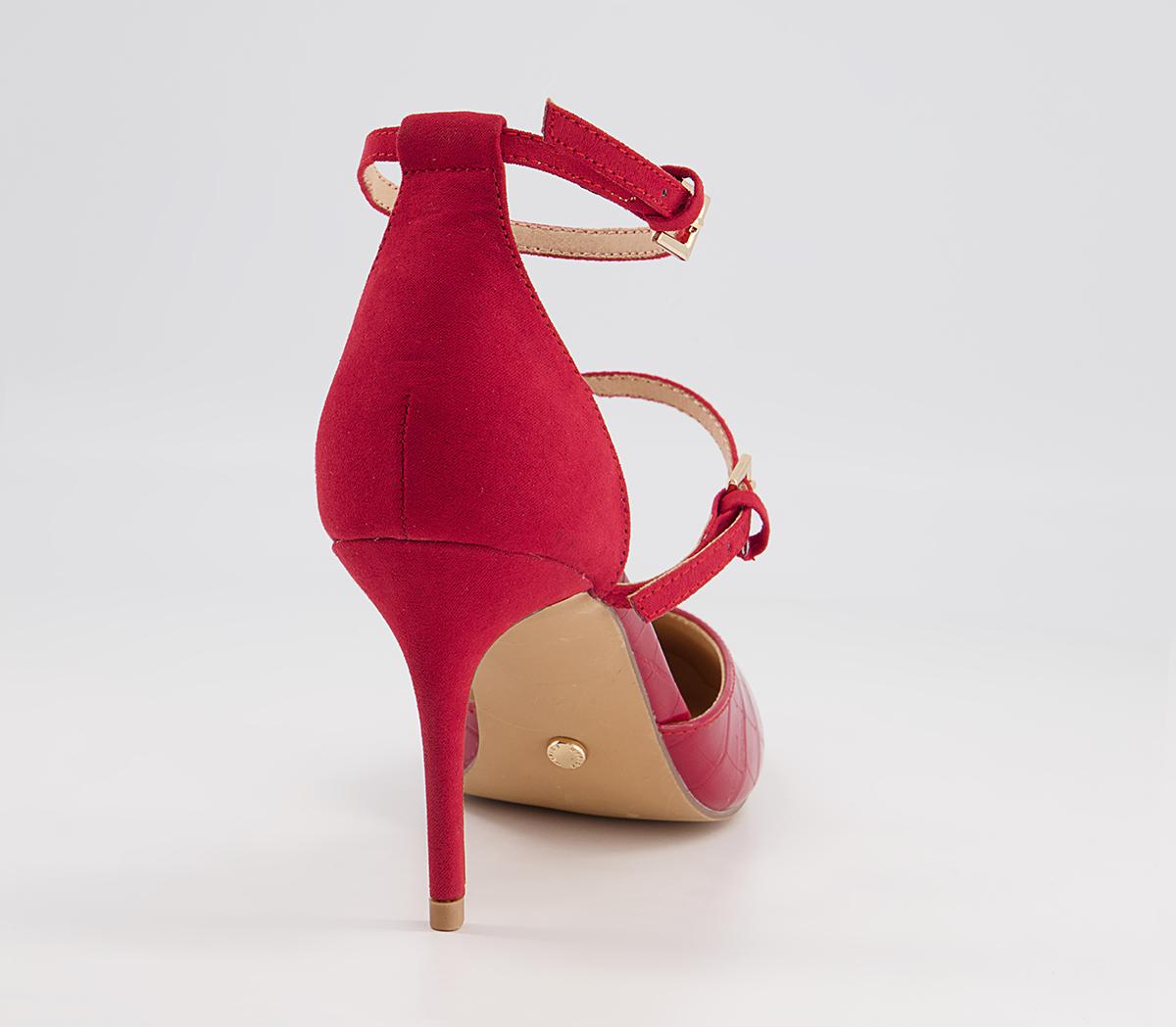 Office Malinta Two Part Point Stiletto Heels Office Malinta Two Part Point Stiletto Heels Red