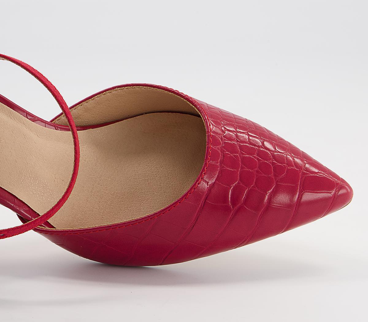 Office Malinta Two Part Point Stiletto Heels Office Malinta Two Part Point Stiletto Heels Red