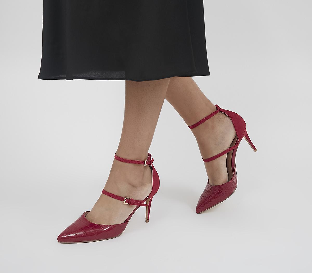 OfficeMalinta Two Part Point Stiletto HeelsRed